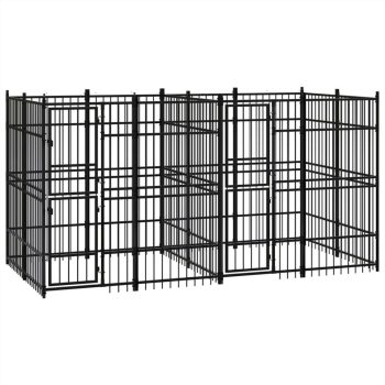 Outdoor Dog Kennel Steel 737 m² Sale Coupon