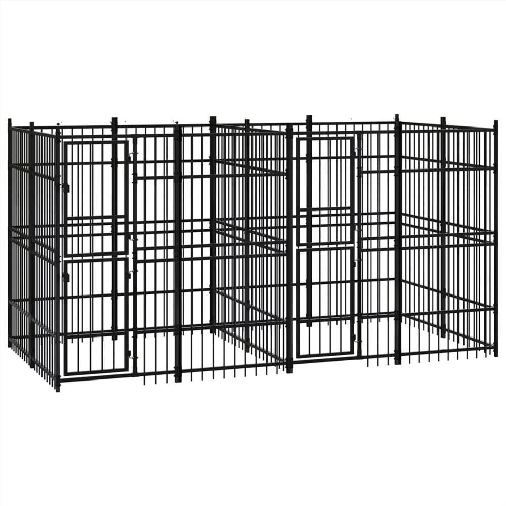 Outdoor Dog Kennel Steel 737 m² Sale Coupon