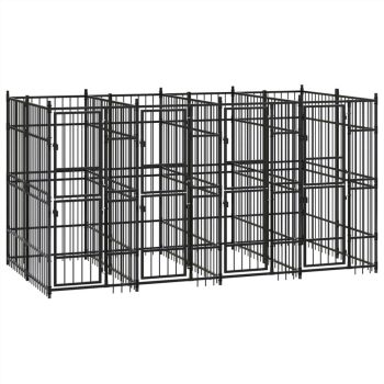 Outdoor Dog Kennel Steel 737 m² Sale Coupon