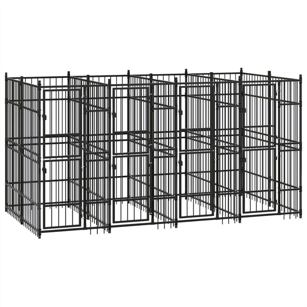 Outdoor Dog Kennel Steel 737 m² Sale Coupon