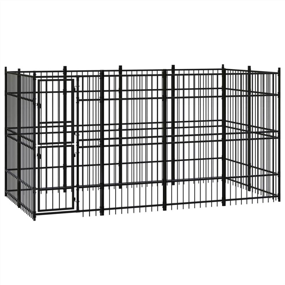 Outdoor Dog Kennel Steel 737 m² Sale Coupon