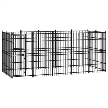 Outdoor Dog Kennel Steel 922 m² Sale Coupon