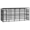 Outdoor Dog Kennel with Roof Steel 922 m² Sale Coupon