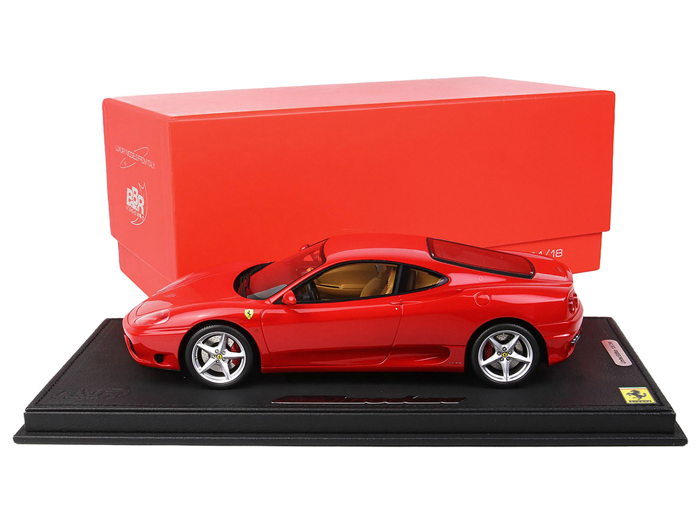 Diecastmodelswholesale 1999 Ferrari 360 Modena Rosso Corsa Red with DISPLAY CASE Limited Edition to 298 pieces Worldwide 1/18 Model Car by BBR Sale Coupon