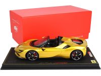 Diecastmodelswholesale Ferrari SF90 Spider Convertible Giallo Montecarlo Yellow with DISPLAY CASE Limited Edition to 200 pieces Worldwide 1/18 Model Car by BBR Sale Coupon