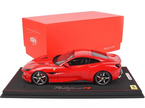 Diecastmodelswholesale Ferrari Portofino M Closed Roof Rosso Corsa 322 Red with DISPLAY CASE Limited Edition to 152 pieces Worldwide 1/18 Model Car by BBR Sale Coupon