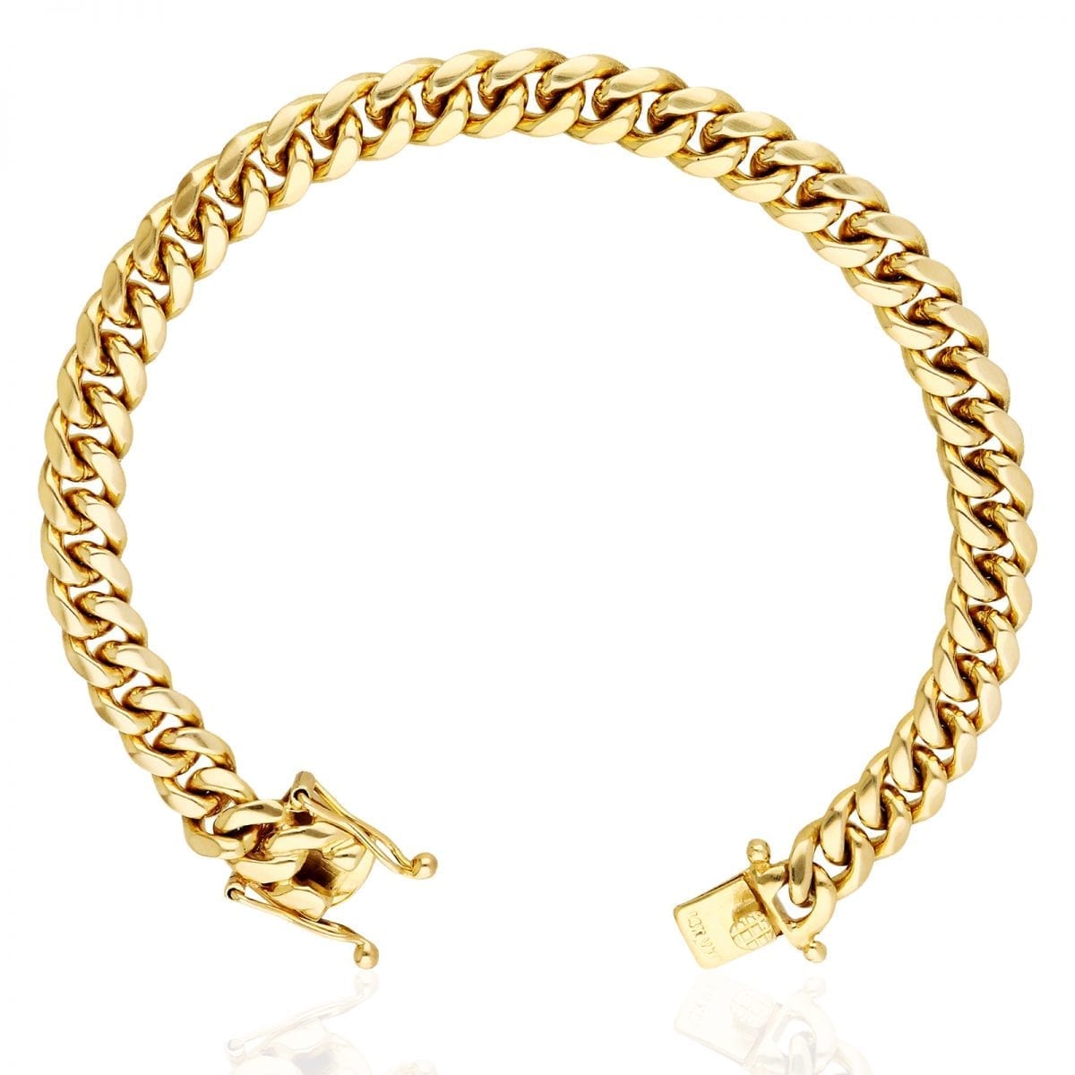 WJD Exclusives Solid 14k Yellow Gold 8mm Miami Cuban Men’s Bracelet 8.5″ HEAVY Sale Coupon