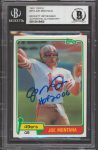 49ers Joe Montana “HOF 2000” Signed 1981 Topps #216 Rookie Card BAS Slabbed 2 Sale Coupon
