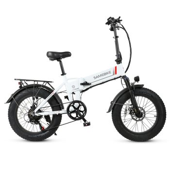 Samebike LOTDM200FT Smart Folding Electric Moped Bike White Sale Coupon