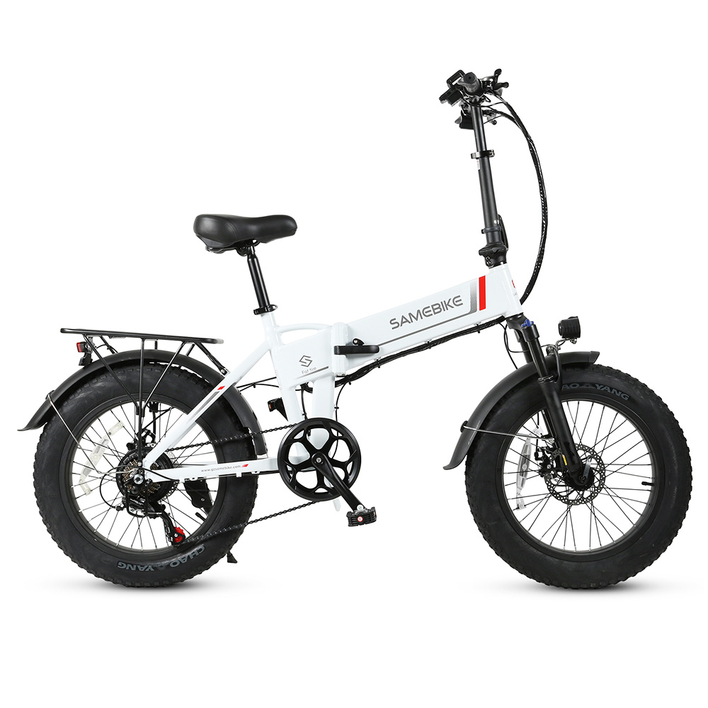 Samebike LOTDM200FT Smart Folding Electric Moped Bike White Sale Coupon