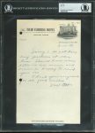 Giants Mel Ott Authentic Signed 6×9.5 Letter Dated 3-12-56 BAS Slabbed Sale Coupon