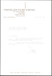 Sean Connery Signed 1972 7.75x11x75 Letter On Tantallon Films Ltd Letterhead BAS Sale Coupon