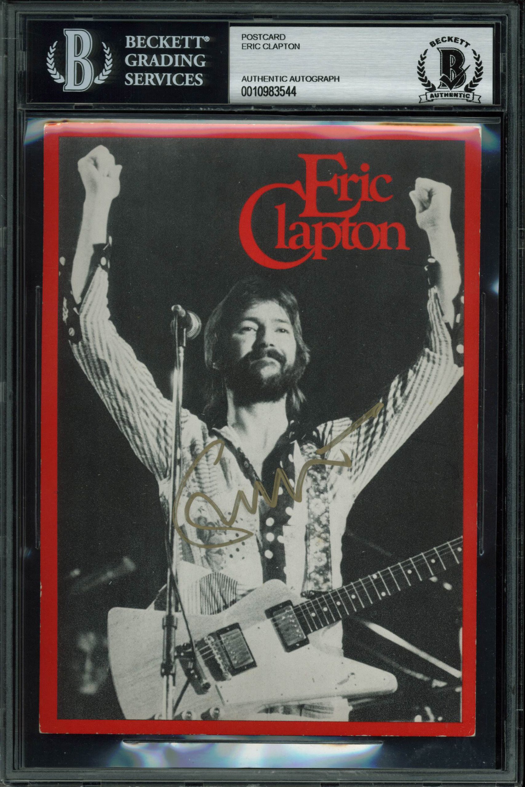 Eric Clapton Authentic Signed 5×7 Postcard BAS Slabbed Sale Coupon