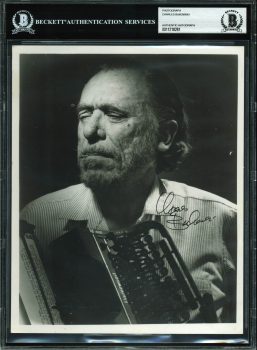 Charles Bukowski Authentic Signed 8×10 Black & White Photo BAS Slabbed Sale Coupon