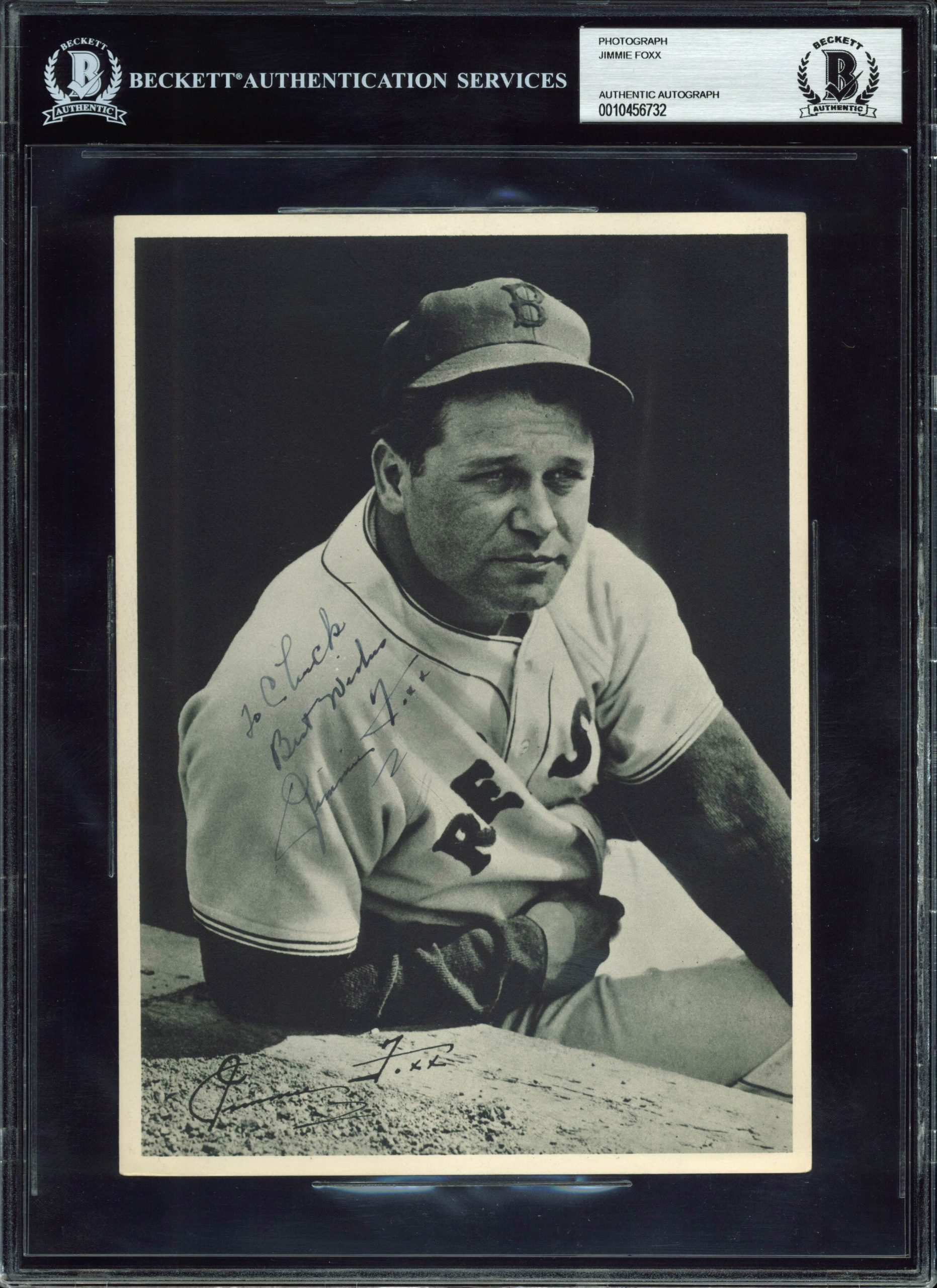 Red Sox Jimmie Foxx “Best Wishes” Authentic Signed 6.5×9 Photo BAS Slabbed Sale Coupon