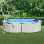 Swimming Pool with Safety Ladder 490x360x120 cm Sale Coupon