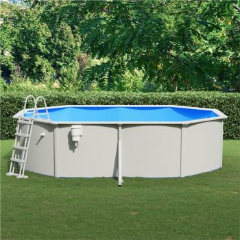 Swimming Pool with Safety Ladder 490x360x120 cm Sale Coupon
