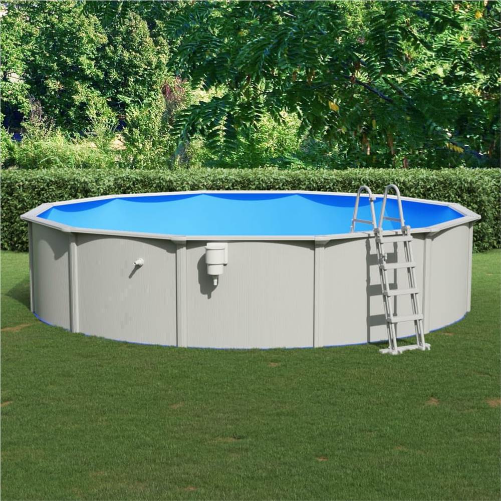 Swimming Pool with Safety Ladder 550×120 cm Sale Coupon