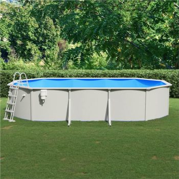 Swimming Pool with Safety Ladder 610x360x120 cm Sale Coupon