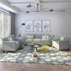 USTYLE 321Seat Polyester Blend Sofa Set Gray Sale Coupon