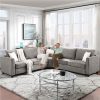 100 Lshaped Sofa with 3 Pillows Suitable for Seven People Gray Sale Coupon