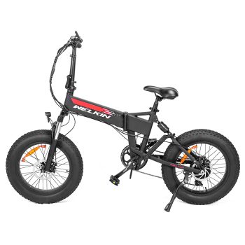WELKIN WKES001 Electric Bicycle Snow Bike Black Sale Coupon