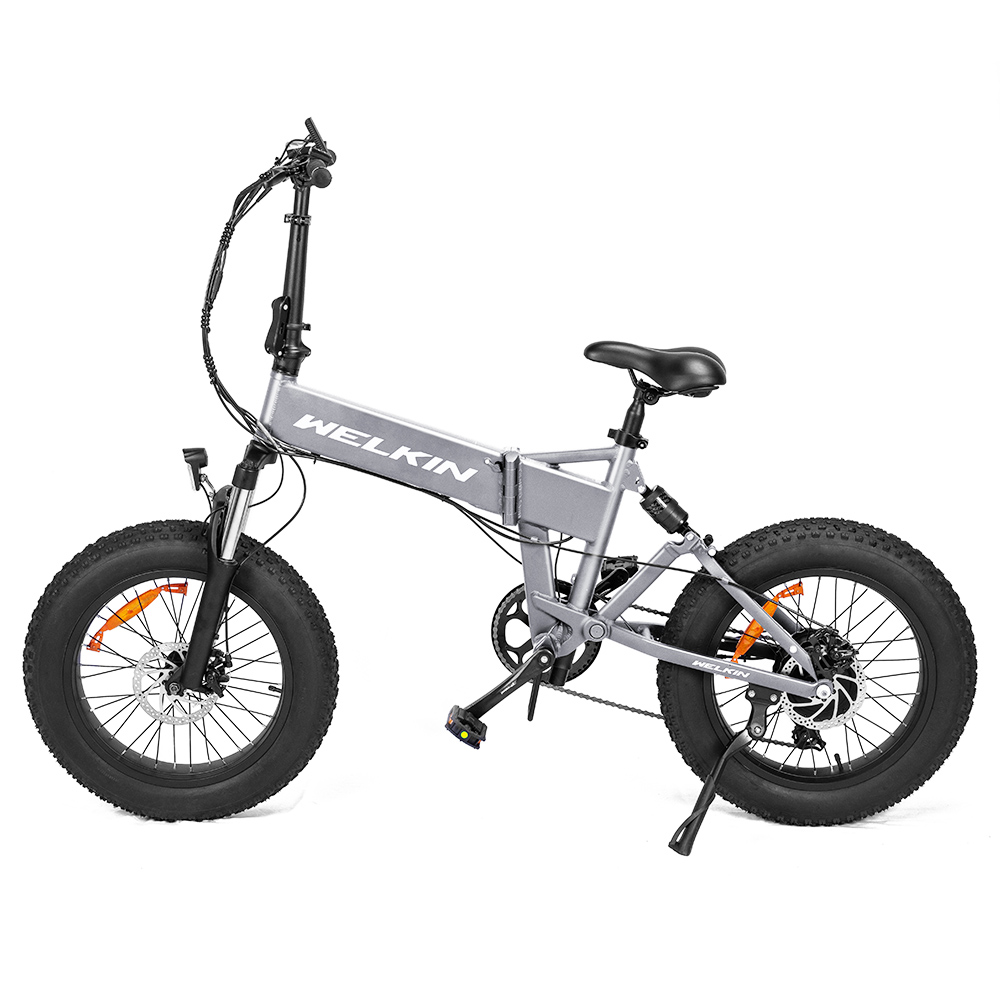 WELKIN WKES001 Electric Bicycle Snow Bike Silver Sale Coupon