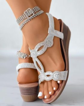 CHICME Rhinestone Bohemian Slingback Wedding Shoes Sale Coupon