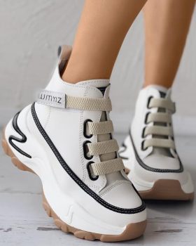 CHICME Lace-up Front Muffin Sneakers Sale Coupon