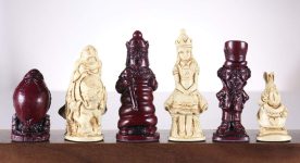 Alice in Wonderland Chess Pieces – SAC Antiqued on Sale Coupon From The Real Masters Of Chess
