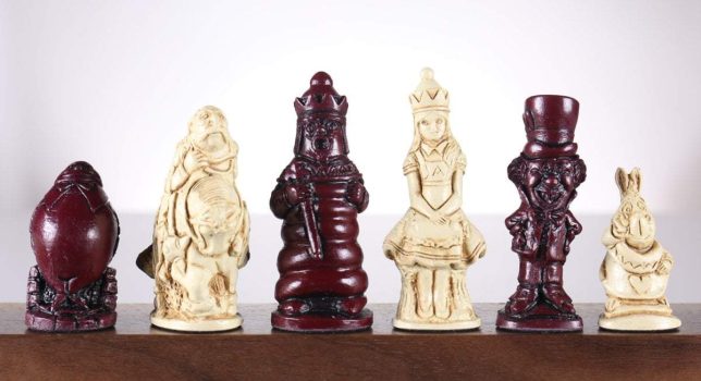 Alice in Wonderland Chess Pieces – SAC Antiqued on Sale Coupon From The Real Masters Of Chess