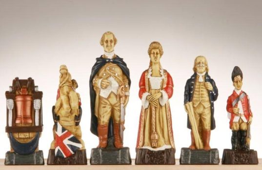 American Revolutionary War Chess Pieces – SAC Hand Decorated on Sale Coupon From The Real Masters Of Chess