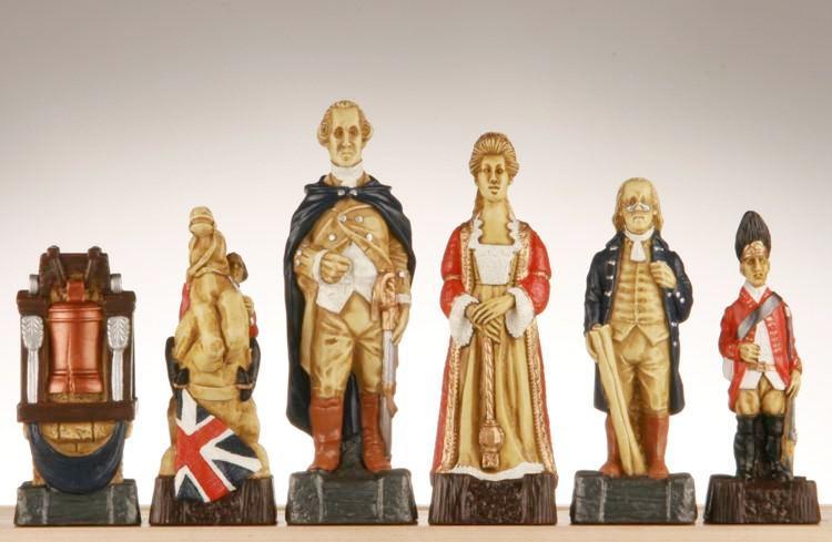 American Revolutionary War Chess Pieces – SAC Hand Decorated on Sale Coupon From The Real Masters Of Chess
