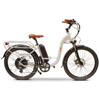 BAM Step Thru Electric Bicycle – White Best Discount