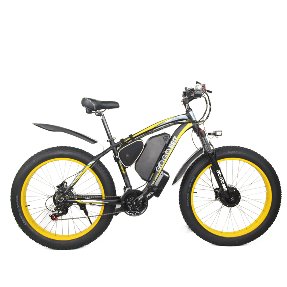 GOGOBEST GF700 2640 Fat Tire Electric Mountain Bike Black Yellow Sale Coupon