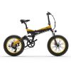 BEZIOR XF200 Folding Electric Bike 20×40 inch 15Ah 1000W Black Yellow Sale Coupon