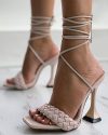 CHICME Braided Strappy Pyramid Heel Sale Coupon