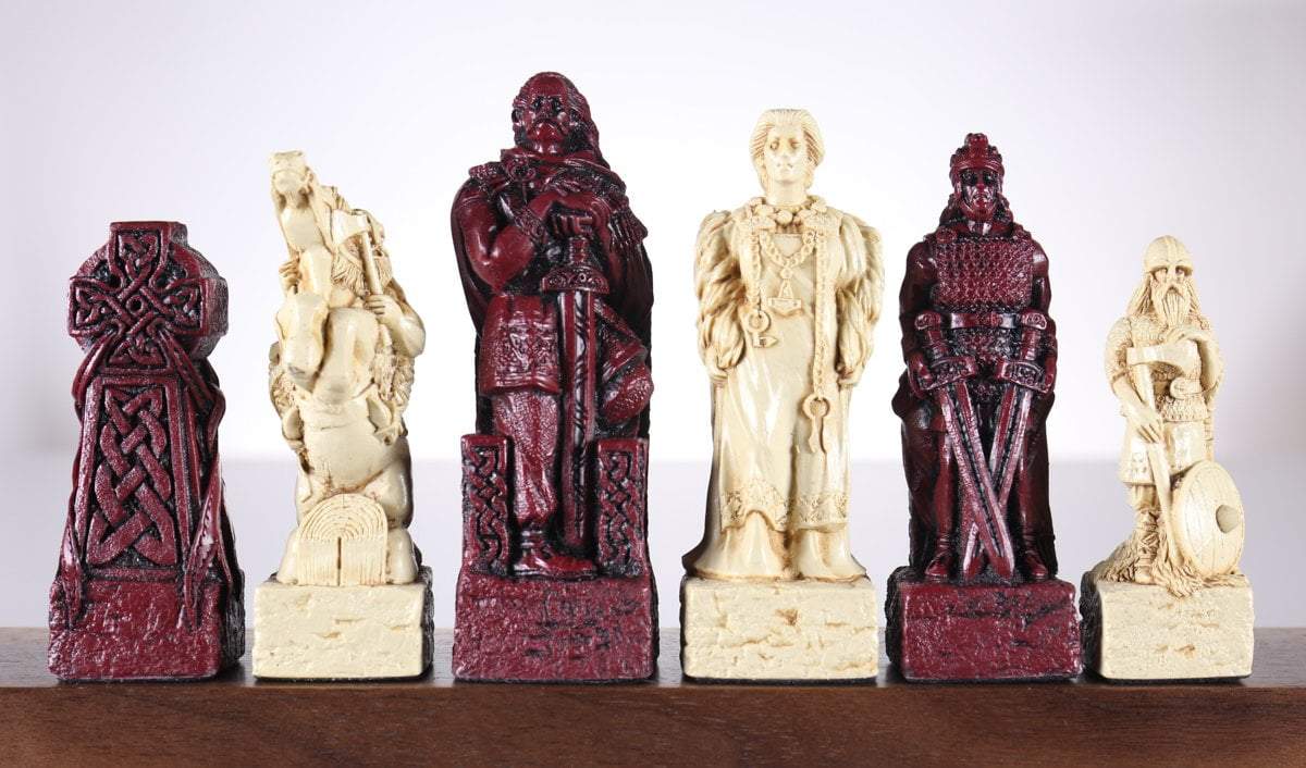 Celtic Vs. Vikings Chess Pieces – SAC Antique Finish on Sale Coupon From The Real Masters Of Chess