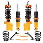 MAXPEEDINGRODS Compatible for Chevrolet Camaro 2010-15 Adj. Height Coil Springs Struts Coilover Kits Sale Coupon