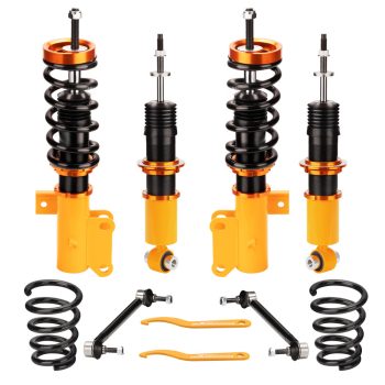 MAXPEEDINGRODS Compatible for Chevrolet Camaro 2010-15 Adj. Height Coil Springs Struts Coilover Kits Sale Coupon