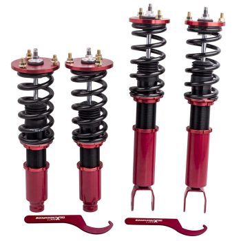 MAXPEEDINGRODS Twin-Tube Damper Coilover Suspension Kits compatible for Honda Accord 2008-2012 Red Sale Coupon