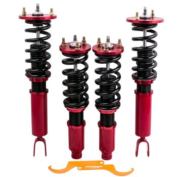 MAXPEEDINGRODS Compatible for Honda Accord 90-97 compatible for Acura 97-99 CB CD Adj Height Shocks Racing Coilovers Sale Coupon