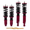 MAXPEEDINGRODS Adj. Damper Full Set compatible for HONDA CR-V 1996-2001 Coilover Absorber Kit Red Sale Coupon