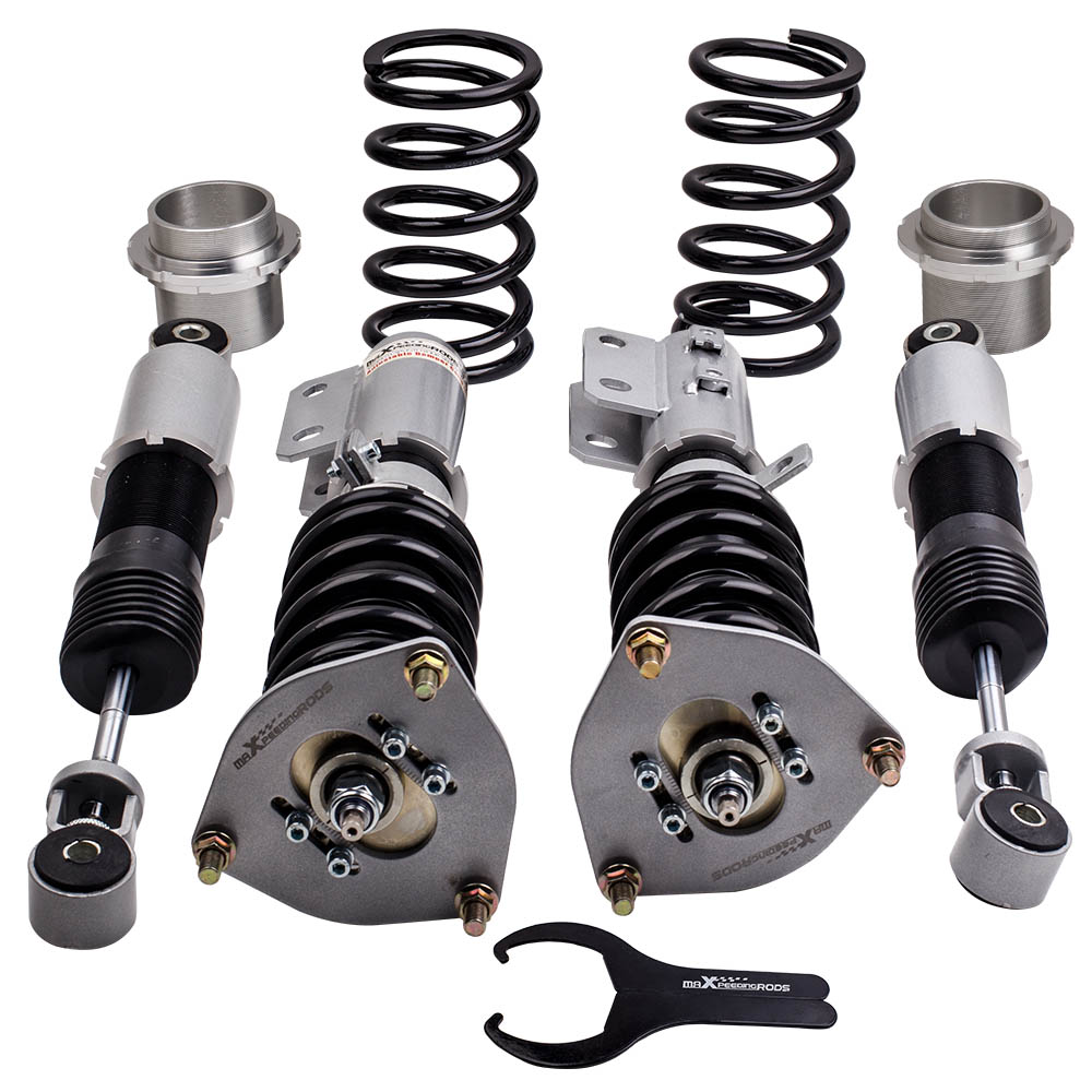 MAXPEEDINGRODS Coilovers Kits compatible for Hyundai Veloster 2012-2015 1.6L Adj. Damper Shocks Grey Sale Coupon
