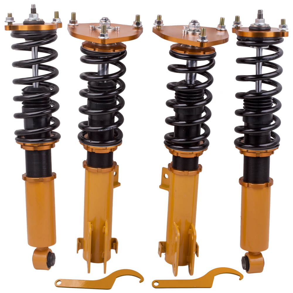 MAXPEEDINGRODS Adj. Height Shock Absorber Coilover Lowering Kit compatible for Mitsubishi Galant 99-03 Sale Coupon