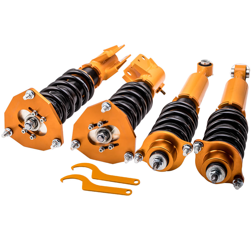 MAXPEEDINGRODS Coilover Lowering Kit compatible for Mitsubishi Galant 99-03 Adj. Height Coil Springs Strut Sale Coupon
