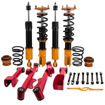 MAXPEEDINGRODS Compatible for Ford Mustang 4th 94-04 Adj. Height and Mounts / Rear Control Arm Coilover Kits Sale Coupon
