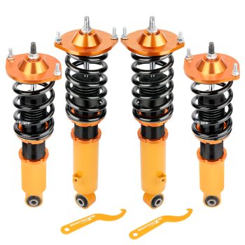 MAXPEEDINGRODS Adj.Height Coilovers compatible for Mazda Miata 90-05 96-98 NA NB MX5 Shocks Spring Struts Sale Coupon