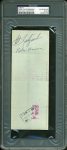Red Sox Carl Yastrzemski Authentic Signed 1976 Red Sox Check PSA/DNA Slabbed Sale Coupon