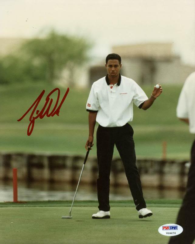 Tiger Woods Signed 8X10 Photo Autograph Graded Gem Mint 10! PSA/DNA #V09676 Sale Coupon